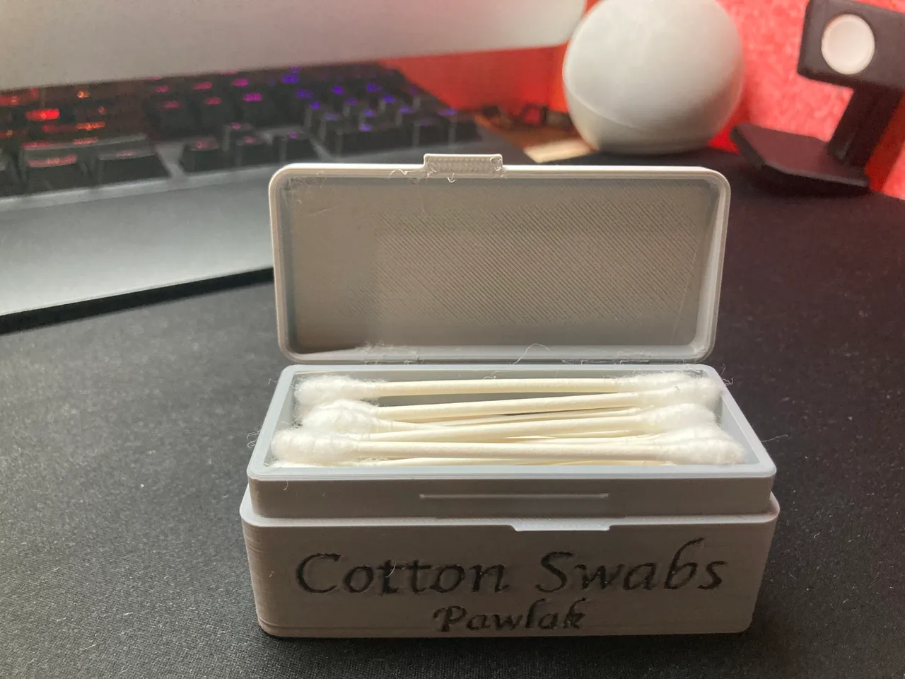 Cotton Swabs, Q-Tips travel case by ToeFur, Download free STL model